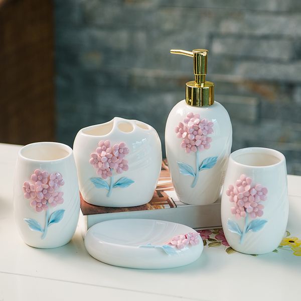 european ceramic sanitary ware five-piece set simple creative bathroom wash suit home toothbrush cup combination yhj021801
european ceramic sanitary ware five-piece set simple creative bathroom wash suit home toothbrush cup combination yhj021801