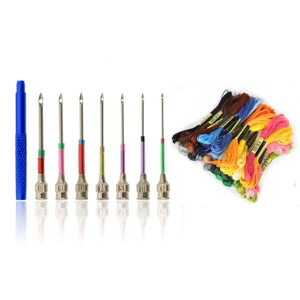 sewing notions & tools embroidery stitching punch needles kit poking cross stitch crochet knitting art with 24pcs thread, Black
sewing notions & tools embroidery stitching punch needles kit poking cross stitch crochet knitting art with 24pcs thread, Black