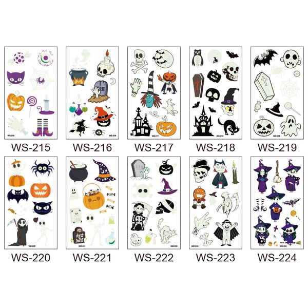 adhesive tapes stickers waterproof and sweat lasting fluorescent green luminous children's cartoon face tattoo stickers halloween
adhesive tapes stickers waterproof and sweat lasting fluorescent green luminous children's cartoon face tattoo stickers halloween