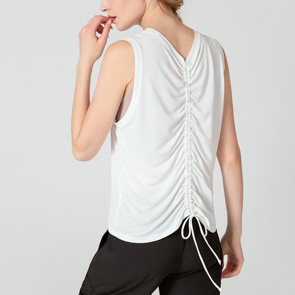 yoga outfits breathable vest sports women's drawstring running fitness shirts loose and sleeveless blouse for gym women, White;red
yoga outfits breathable vest sports women's drawstring running fitness shirts loose and sleeveless blouse for gym women, White;red