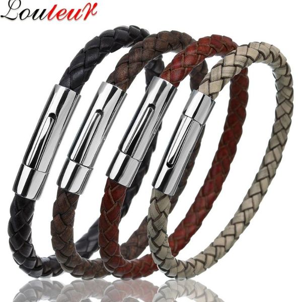 louleur 2020 genuine leather bracelet for men women vintage stainless steel wire leather male bracelets bangles men jewelry, Golden;silver
louleur 2020 genuine leather bracelet for men women vintage stainless steel wire leather male bracelets bangles men jewelry, Golden;silver