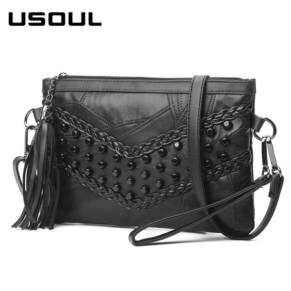 usoul rivet мягких кожаной сумки женщины tassel плечо сумка способ конструктора тавро дама конверт клатчи женщина сумка
usoul rivet мягких кожаной сумки женщины tassel плечо сумка способ конструктора тавро дама конверт клатчи женщина сумка