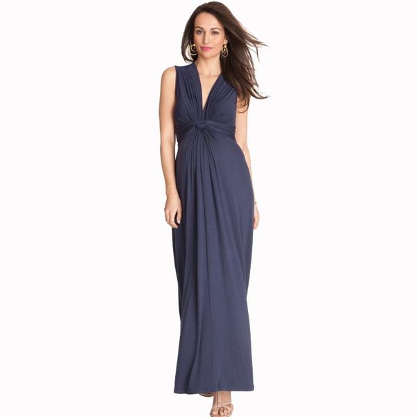 deep v front knot long maternity maxi dress ankle length wedding banquet evening pregnancy dress with sash for pregnant women, White
deep v front knot long maternity maxi dress ankle length wedding banquet evening pregnancy dress with sash for pregnant women, White