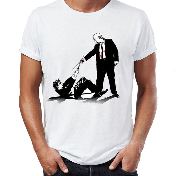 men's t shirt banksy reservoir dogs wand battle artsy awesome artwork printed tee