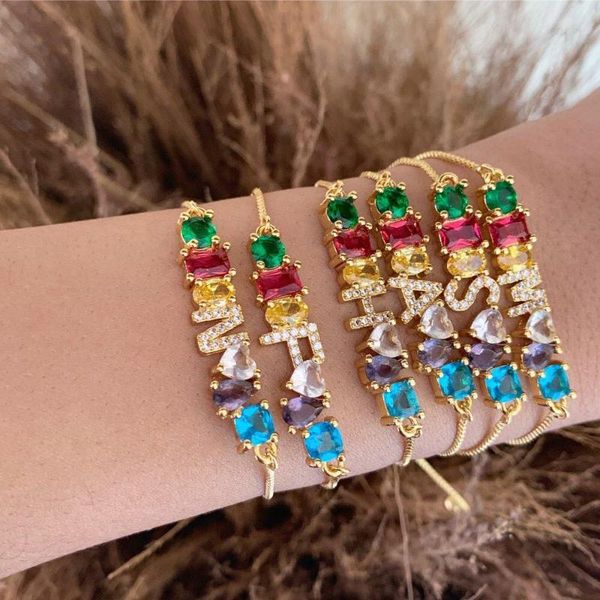 trendy women gold color bracelet new rainbow cubic zircon a-z letter initials for women charm bracelet jewelry accessories, Golden;silver
trendy women gold color bracelet new rainbow cubic zircon a-z letter initials for women charm bracelet jewelry accessories, Golden;silver