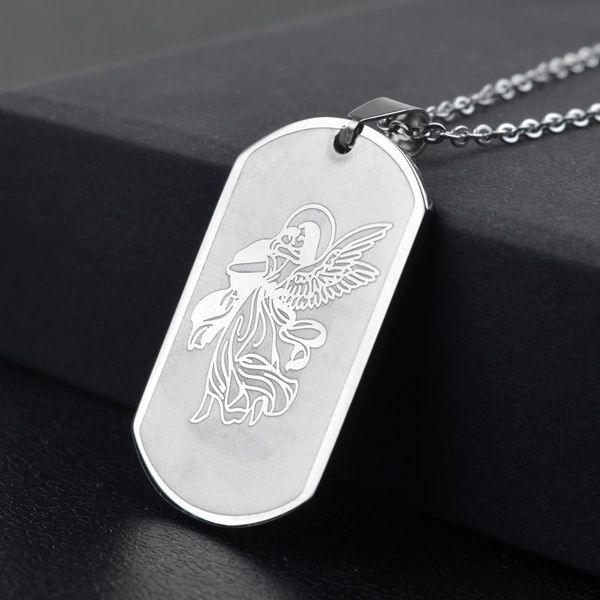 chains stainless steel medal catholic jewelry charm metal 38x22mm jesus angel st chriser pendant necklace, Silver
chains stainless steel medal catholic jewelry charm metal 38x22mm jesus angel st chriser pendant necklace, Silver