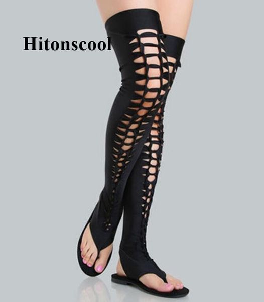 2020 women roman gladiator sandals hollow flats sandals boots dancing party shoes woman black cut outs over the knee boots
2020 women roman gladiator sandals hollow flats sandals boots dancing party shoes woman black cut outs over the knee boots