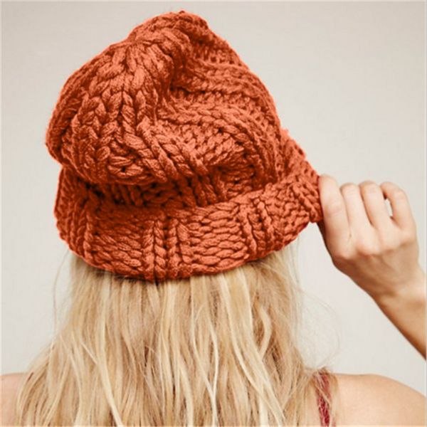 stylish autumn winter warm women hats braided crochet wool knitted beanie ski ball cap baggy solid color hat skullies, Blue;gray
stylish autumn winter warm women hats braided crochet wool knitted beanie ski ball cap baggy solid color hat skullies, Blue;gray