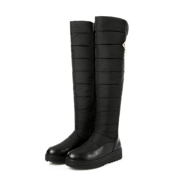 women thick fur over the knee boots 2021 new winter snow boots waterproof thigh high platform ladies shoes size 35-44, Black
women thick fur over the knee boots 2021 new winter snow boots waterproof thigh high platform ladies shoes size 35-44, Black