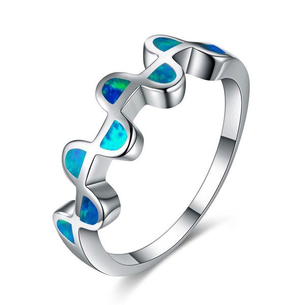 wedding rings cute female blue white opal ring boho silver color for women promise love engagement, Slivery;golden
wedding rings cute female blue white opal ring boho silver color for women promise love engagement, Slivery;golden