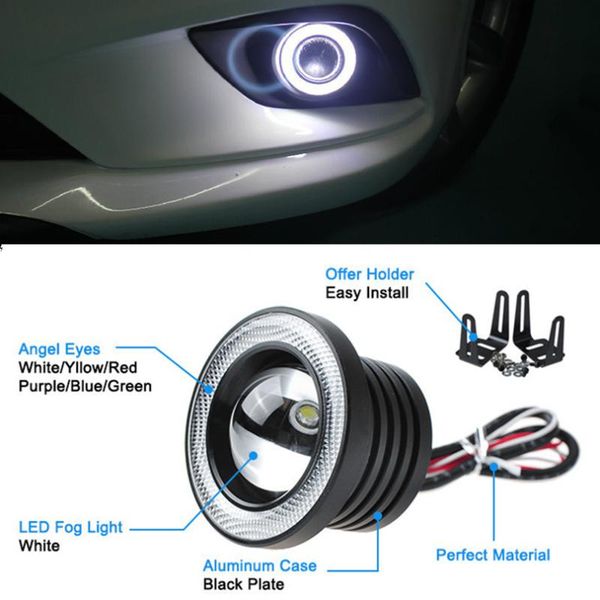 car flashing 2pcs 2.5 3.0 3.5 inch angel eyes fog light drl daytime running light car-styling cob led bulb lamp white universal
car flashing 2pcs 2.5 3.0 3.5 inch angel eyes fog light drl daytime running light car-styling cob led bulb lamp white universal