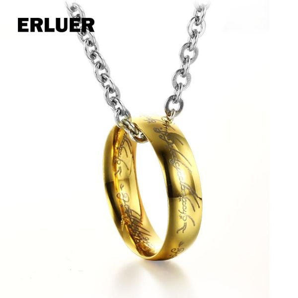 of the ri ngs charm pendant couples necklace for women men stainless steel necklaces & pendants lovers gift jewelry bijoux, Silver
of the ri ngs charm pendant couples necklace for women men stainless steel necklaces & pendants lovers gift jewelry bijoux, Silver