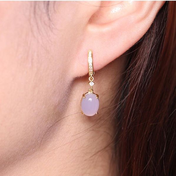 dangle & chandelier 925 sterling silver earring synthetic jade oval zircon short pendant long stylish sweet temperament female ear jewelry
dangle & chandelier 925 sterling silver earring synthetic jade oval zircon short pendant long stylish sweet temperament female ear jewelry
