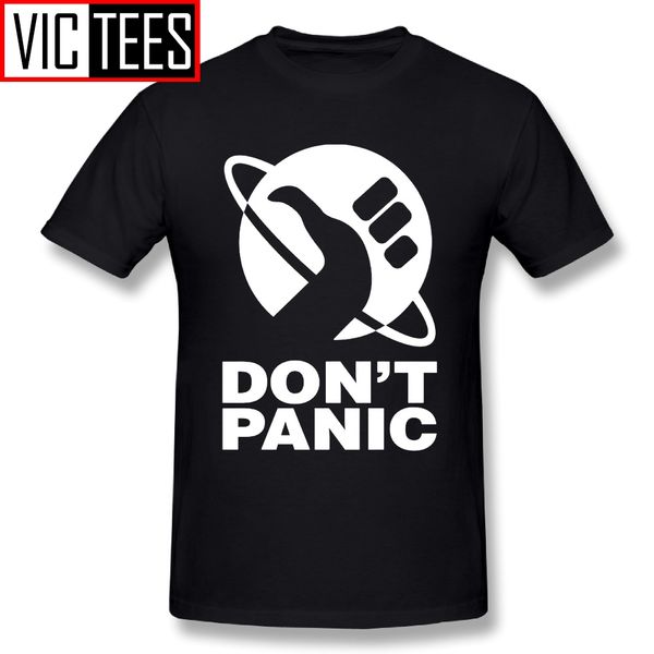 men the hitchhikers guide to the galaxy logo men t shirt don't panic print men cotton basic t-shirt printing crew collar
men the hitchhikers guide to the galaxy logo men t shirt don't panic print men cotton basic t-shirt printing crew collar