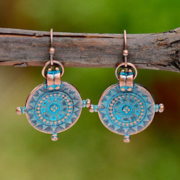 anqi boho antique bronze round pattern drop earrings ladies handmade ethnic vintage alloy earring for women jewelry brincos, Silver
anqi boho antique bronze round pattern drop earrings ladies handmade ethnic vintage alloy earring for women jewelry brincos, Silver