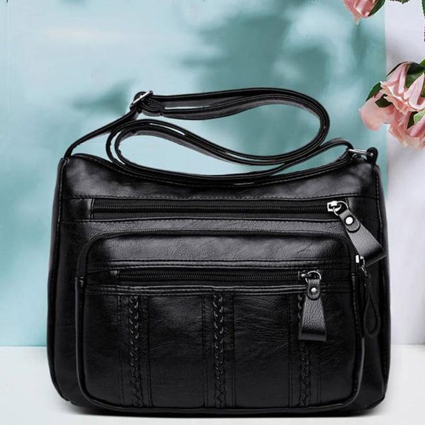 women's pu leather bags fashion solid color bags interior zipper pocket black messenger bag soft shoulder bag casual wild
women's pu leather bags fashion solid color bags interior zipper pocket black messenger bag soft shoulder bag casual wild
