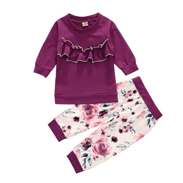 clothing sets toddler kid baby girls clothes long sleeve ruffles solid t-shirt floral print pants outfits 12 18 24 months 3 4 years, White
clothing sets toddler kid baby girls clothes long sleeve ruffles solid t-shirt floral print pants outfits 12 18 24 months 3 4 years, White