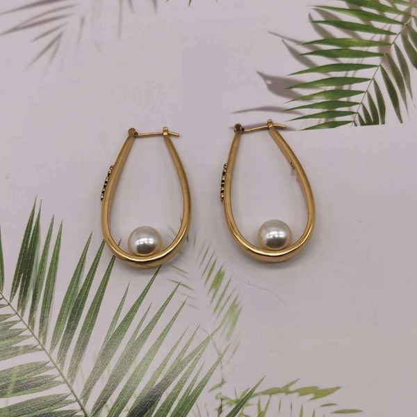 d home same style brass pearl inlaid oval earrings women's jewelry high quality, Golden
d home same style brass pearl inlaid oval earrings women's jewelry high quality, Golden