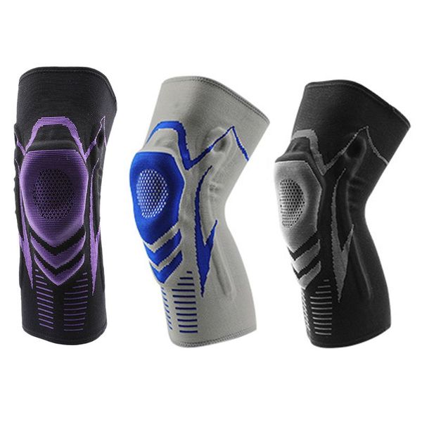 fitness knee brace support with spring stabilizers patella silicone pad meniscus compression absorption sleeve, Black;gray
fitness knee brace support with spring stabilizers patella silicone pad meniscus compression absorption sleeve, Black;gray