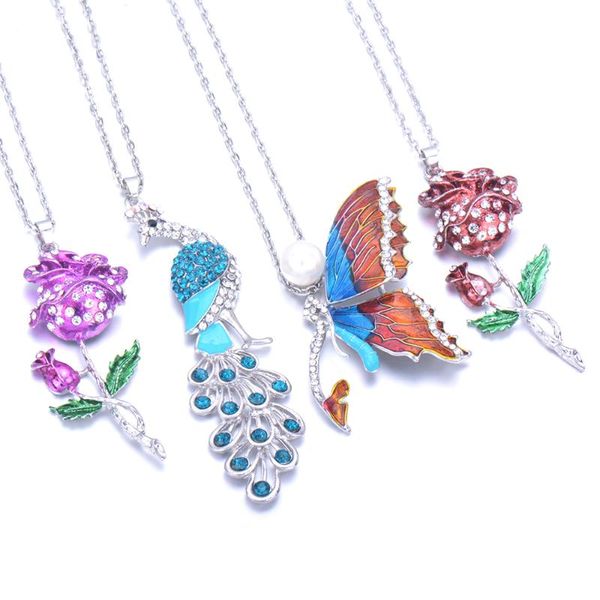 new women crystal shiny rose peacock butterfly rhinoceros long chain party pendant necklace sweater chain fashion jewelry, Silver
new women crystal shiny rose peacock butterfly rhinoceros long chain party pendant necklace sweater chain fashion jewelry, Silver