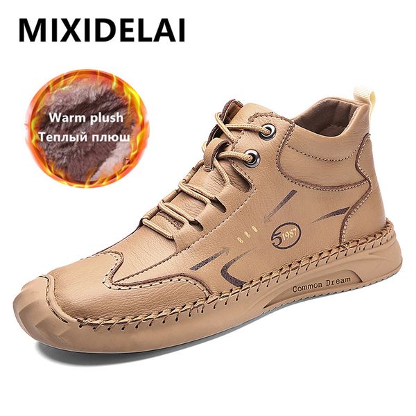 brand men's shoes plush warm men's snow boots waterproof leather boots outdoor men ankle winter men driving shoes, Black
brand men's shoes plush warm men's snow boots waterproof leather boots outdoor men ankle winter men driving shoes, Black