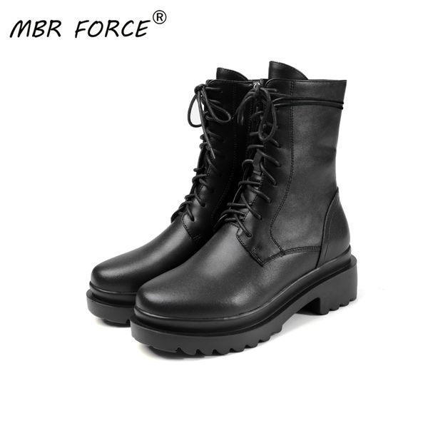 mbr force high-quality leather simple and fashionable flat-bottomed punk shoes women's black all-match short boots british style
mbr force high-quality leather simple and fashionable flat-bottomed punk shoes women's black all-match short boots british style