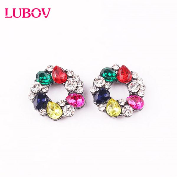 stud lubov fashion colorful flower crystal circle earrings women black color rhinestone piercing wedding party jewelry, Golden;silver
stud lubov fashion colorful flower crystal circle earrings women black color rhinestone piercing wedding party jewelry, Golden;silver