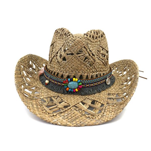 summer natural salt grass handmade crochet straw hat breathable western cowboy cowgirl beach cap large brim travel sun hat, Blue;gray
summer natural salt grass handmade crochet straw hat breathable western cowboy cowgirl beach cap large brim travel sun hat, Blue;gray