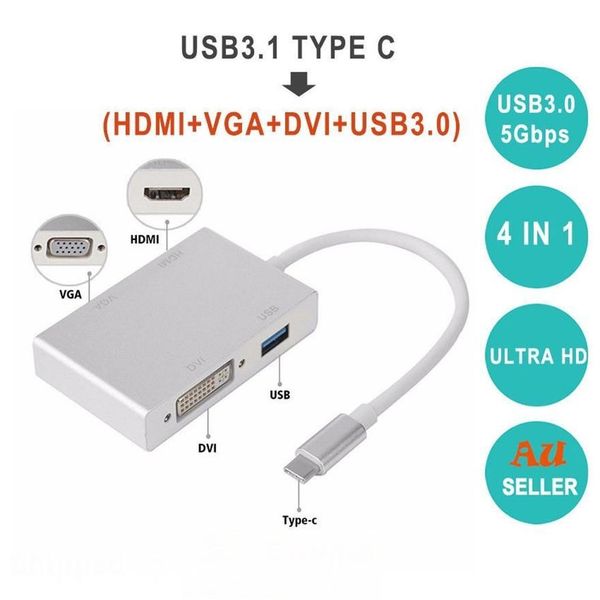 4 in 1 type-c usb 3.1 usb c type c to hdmi vga dvi usb 3.0 adapter cable for lapapple macbook google chromebook pixel
4 in 1 type-c usb 3.1 usb c type c to hdmi vga dvi usb 3.0 adapter cable for lapapple macbook google chromebook pixel