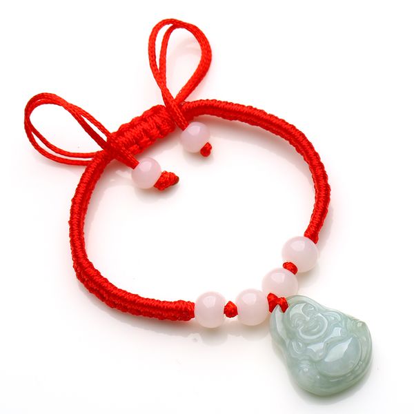 1pcs new arrival 100% natural grade a jadeite bless buddha red cord link chain bracelet adjustable, Black
1pcs new arrival 100% natural grade a jadeite bless buddha red cord link chain bracelet adjustable, Black