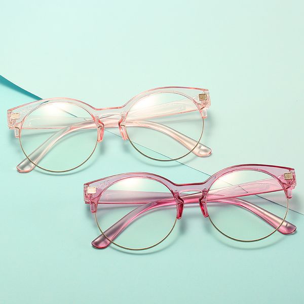 boy girl game reading computer protective goggle fashion half-frame children glasses plain kids round anti blue light eyewear, Silver
boy girl game reading computer protective goggle fashion half-frame children glasses plain kids round anti blue light eyewear, Silver