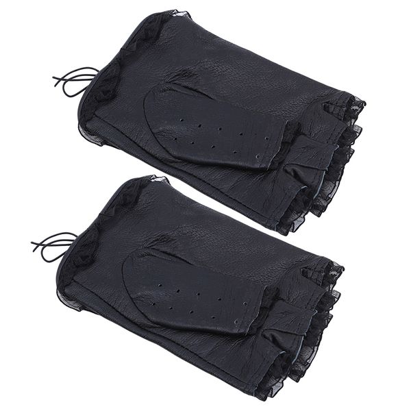 women glove black lace leather half finger gloves fashion dance show driving gloves 2020 new ladies fashion mittens, Blue;gray
women glove black lace leather half finger gloves fashion dance show driving gloves 2020 new ladies fashion mittens, Blue;gray
