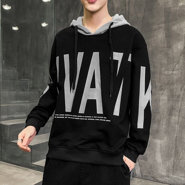 print hoodie sweatshirt men's casual pullover hip hop long sleeve letter print hoodies spring autumn, Black
print hoodie sweatshirt men's casual pullover hip hop long sleeve letter print hoodies spring autumn, Black