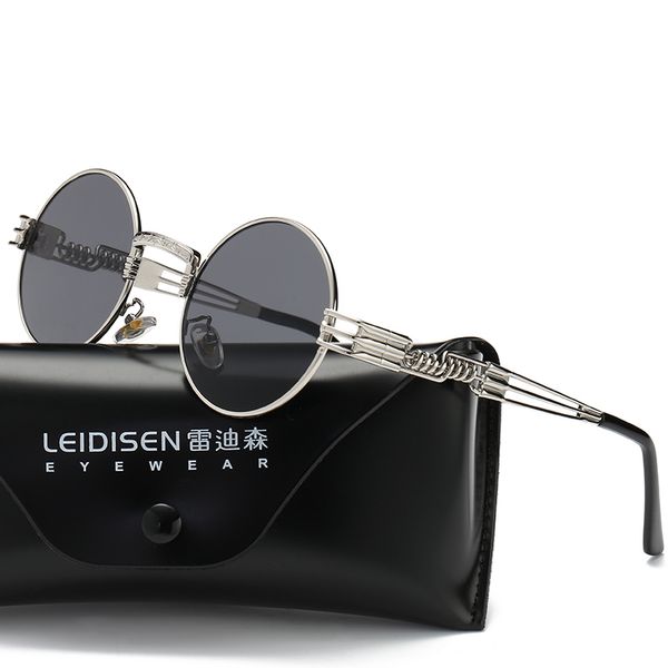 sunglasses classic gothic steampunk men women brand designer vintage round mirror glasses fashion driving goggle uv400, White;black
sunglasses classic gothic steampunk men women brand designer vintage round mirror glasses fashion driving goggle uv400, White;black
