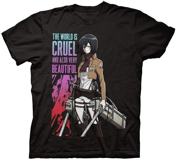 attack on titan the world is merciless light weight crew t shirt men women loose size tee shirt
attack on titan the world is merciless light weight crew t shirt men women loose size tee shirt