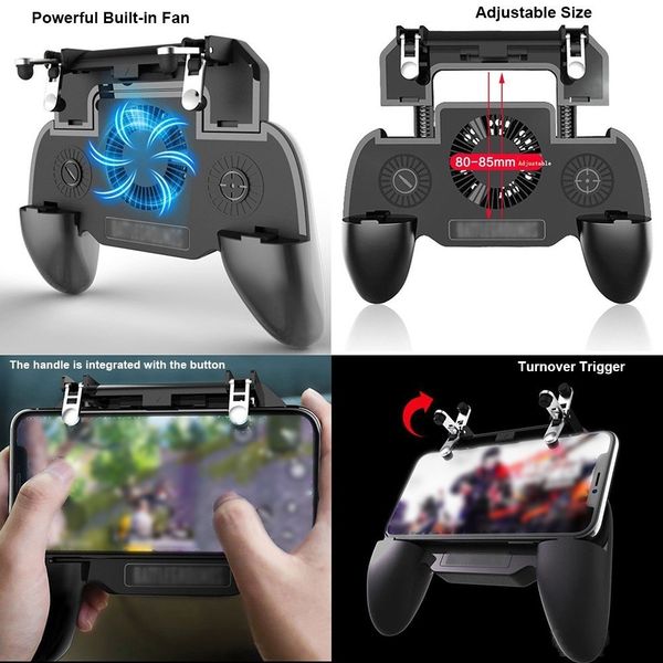 wireless game pad pubg controller gamepad joypad joystick for pubg fortnite l1r1 turnover triggers fire buttons with charger cooling pad 
wireless game pad pubg controller gamepad joypad joystick for pubg fortnite l1r1 turnover triggers fire buttons with charger cooling pad