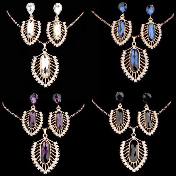 classic bridal jewellery sets for women's dresses accessories cubic necklace earrings set gold color wedding dresses, Silver
classic bridal jewellery sets for women's dresses accessories cubic necklace earrings set gold color wedding dresses, Silver
