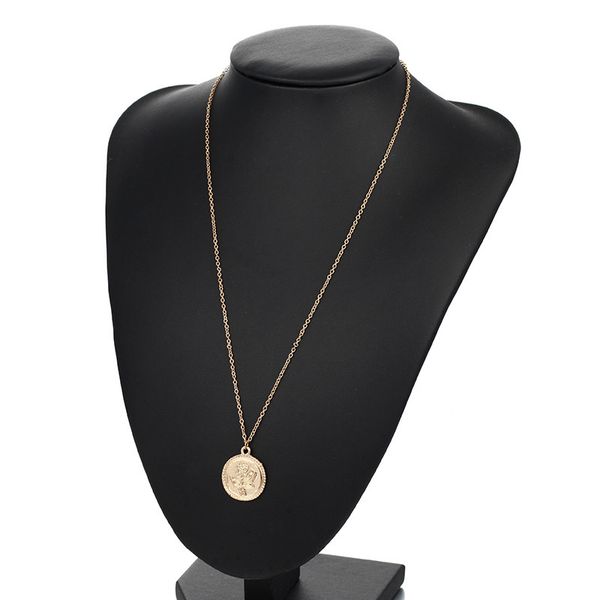 chains selling european and american jewelry simple alloy disc rose pattern necklace temperament versatile clavicle chain, Silver
chains selling european and american jewelry simple alloy disc rose pattern necklace temperament versatile clavicle chain, Silver