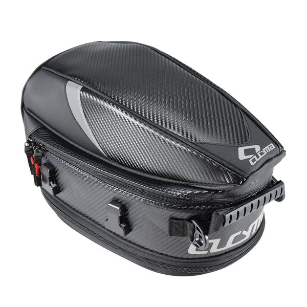 motorcycle bike rear waterproof back seat carry luggage tail bag saddlebag