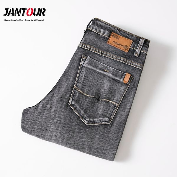 men's jeans jantour men streetwear vintage gray slim fit trousers male simple style cotton casual straight denim pants, Blue
men's jeans jantour men streetwear vintage gray slim fit trousers male simple style cotton casual straight denim pants, Blue
