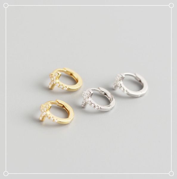 hoop & huggie 925 sterling silver earrings fashion zircon ins style cross ear ring bone buckle geometric wild woman girl jewel, Golden;silver
hoop & huggie 925 sterling silver earrings fashion zircon ins style cross ear ring bone buckle geometric wild woman girl jewel, Golden;silver