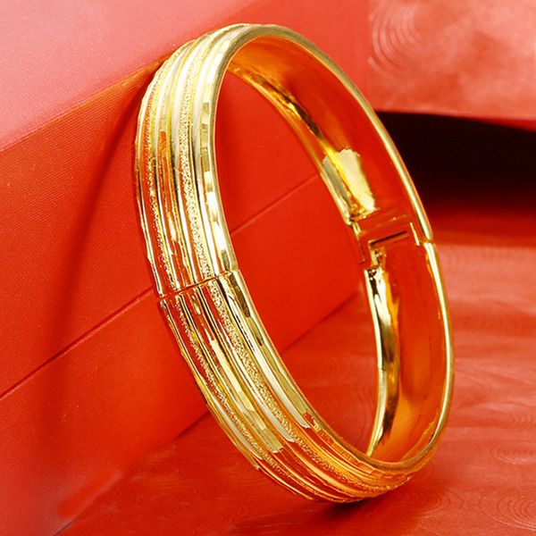 thicken dubai yellow gold filled bangle trend womens openable bracelet big size 60cm dia bridal jewelry pulseira feminina, Black
thicken dubai yellow gold filled bangle trend womens openable bracelet big size 60cm dia bridal jewelry pulseira feminina, Black