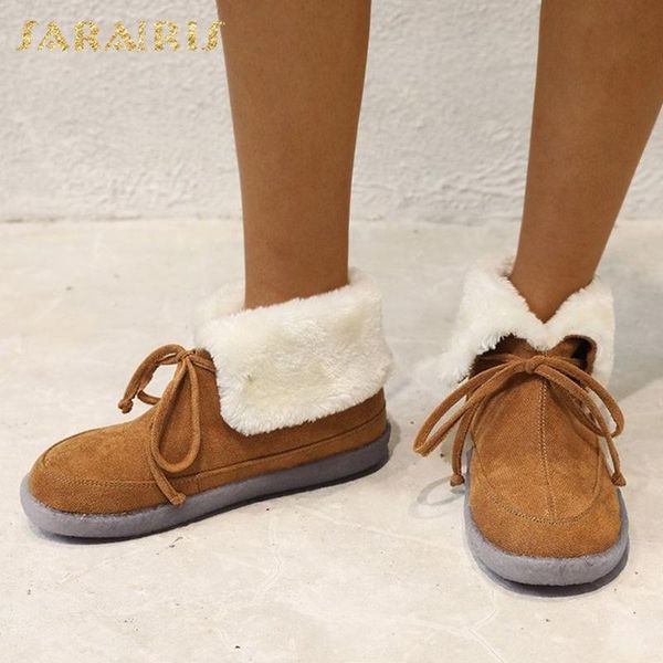 boots sarairis 2021 fashion big size 43 add fur warm winter woman shoes lace up comfy concise flat heels ladies, Black
boots sarairis 2021 fashion big size 43 add fur warm winter woman shoes lace up comfy concise flat heels ladies, Black