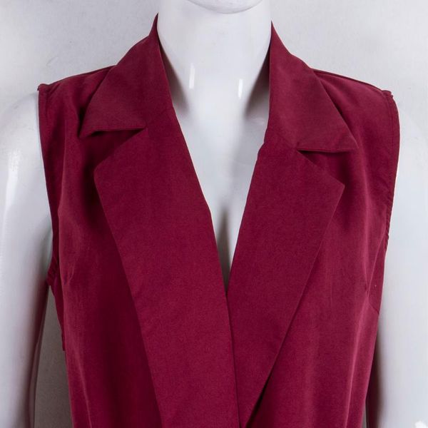 women's vests women open front sleeveless long vest cardigan coat blazer office work jacket, Black;white
women's vests women open front sleeveless long vest cardigan coat blazer office work jacket, Black;white