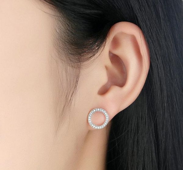 forever clear cz 925 sterling silver circle round stud earrings with cz jewelry women gift oorbellen bijoux001, Golden;silver
forever clear cz 925 sterling silver circle round stud earrings with cz jewelry women gift oorbellen bijoux001, Golden;silver