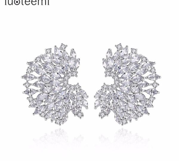 wholesale luxury clear marquise cut cubic zirconia stone paved statement big stud earrings for women fashion new brincos11, Golden;silver
wholesale luxury clear marquise cut cubic zirconia stone paved statement big stud earrings for women fashion new brincos11, Golden;silver