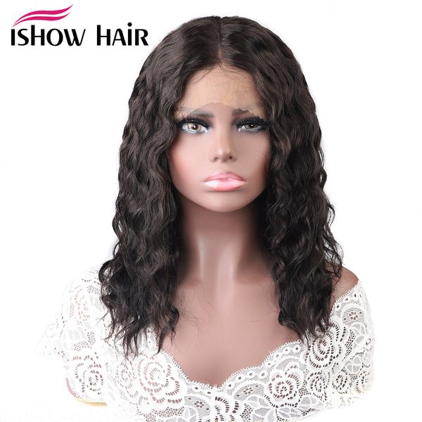 ishow brazilian water wave bob wigs t lace part wig 131 lace front wig indian virgin human hair wigs peruvian deep curly wave, Black;brown
ishow brazilian water wave bob wigs t lace part wig 131 lace front wig indian virgin human hair wigs peruvian deep curly wave, Black;brown
