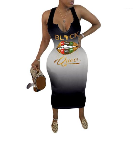strap dresses lips lettern pattern v neck sleeveless women designer casual dress fashion bodycon clothing gradient womens spaghetti, Black;gray
strap dresses lips lettern pattern v neck sleeveless women designer casual dress fashion bodycon clothing gradient womens spaghetti, Black;gray