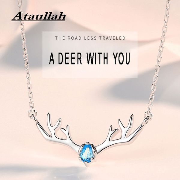 ataullah sterling silver 925 jewelry pendant necklace deer antlers necklaces gemstone chain choker for women party bijoux nw071
ataullah sterling silver 925 jewelry pendant necklace deer antlers necklaces gemstone chain choker for women party bijoux nw071