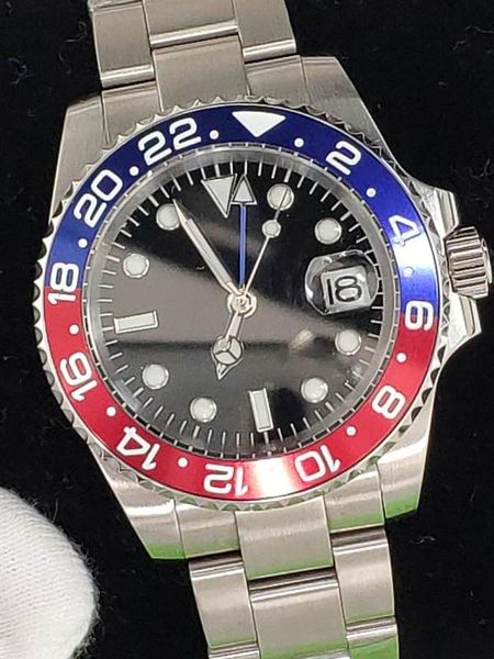sterile dial gmt watches mens' 2813 movement sapphire glass ceramic bezel luminous automatic mechanical watch men 70, Slivery;brown
sterile dial gmt watches mens' 2813 movement sapphire glass ceramic bezel luminous automatic mechanical watch men 70, Slivery;brown